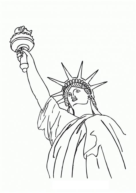 Statue Of Liberty Coloring Page Printable